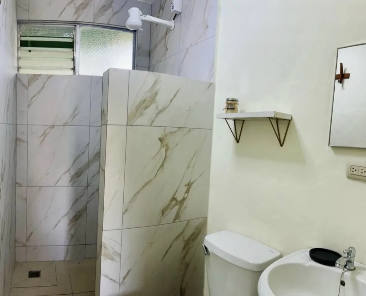 Bathroom with walk-in shower